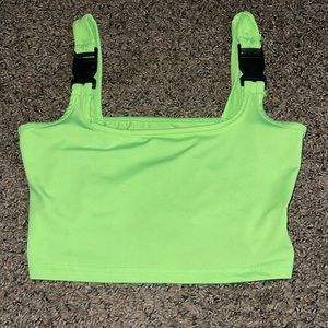 Amazon, Size S, Lime green + black buckles x2